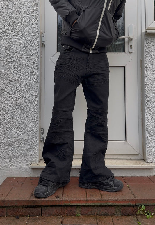 "Clawmark" Flared Denim