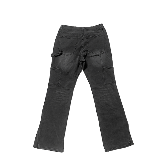 "Carpenter" Hem-zipped Flared Denim