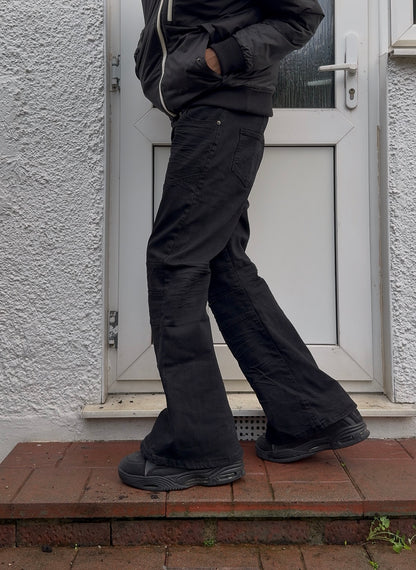 "Clawmark" Flared Denim