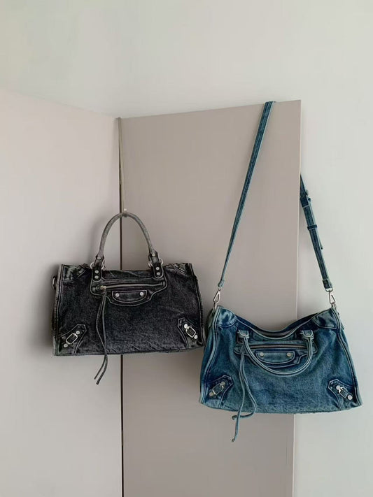 Signature Denim City Bags