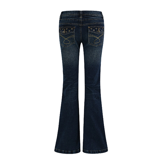 Signature Studded Bootcut Jeans
