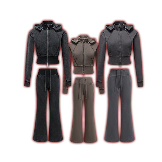 Heavyweight cotton two piece fleece