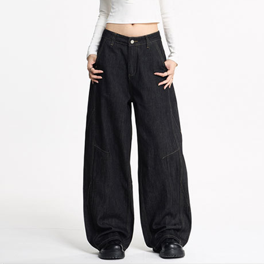 "Raw" Textured Jeans