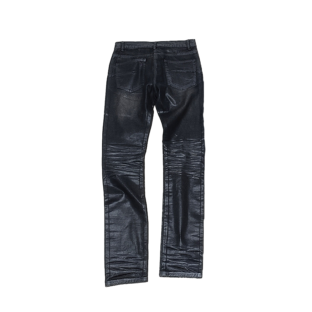 "Clawmark" Wax-coated Slim Denim