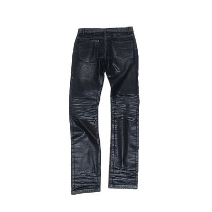 "Clawmark" Wax-coated Slim Denim